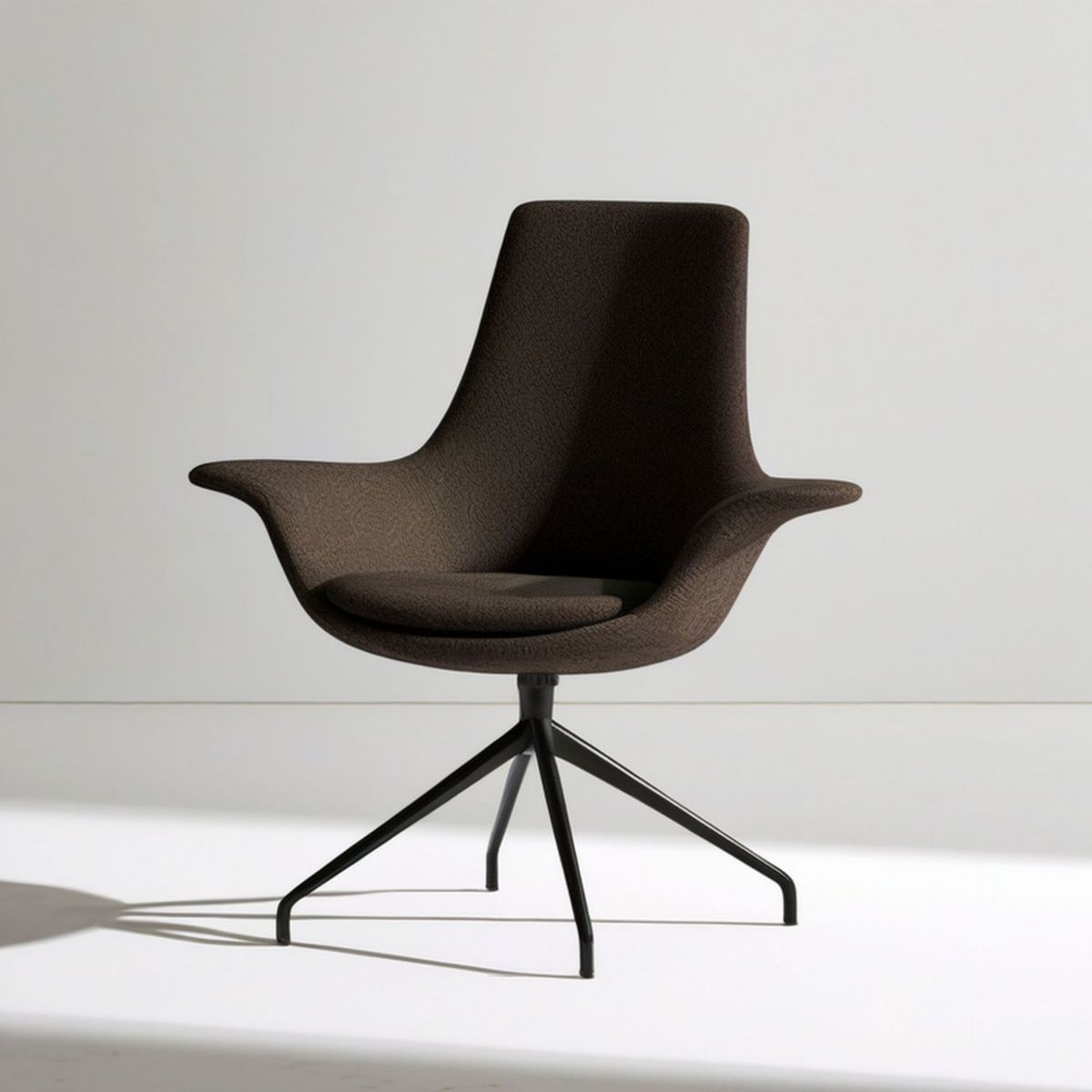 Esszimmerstuhl mit Armlehnen, dunkelbraun/schwarz, 68 x 62 x 91 cm